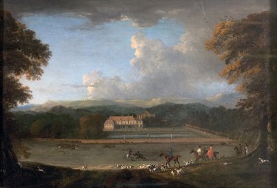 Vista este de la Abadía de Newstead, Nottinghamshire, 1726 de Peter Tillemans